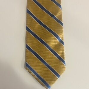 Brooks Brothers Yellow and Blue Striped Tie